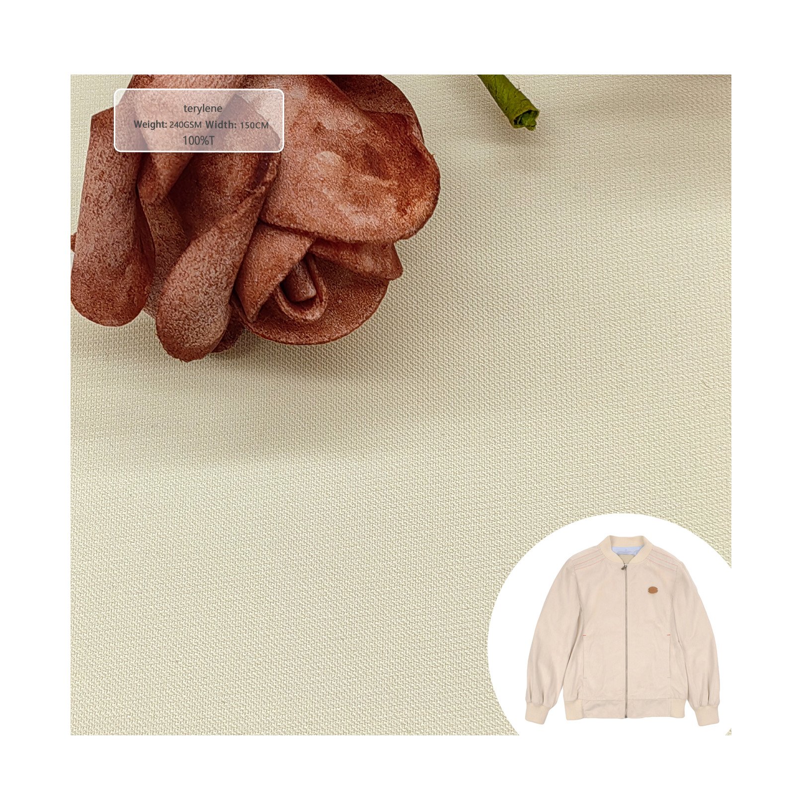 Stock 100% polyester fabric for short sleeves, coats, hoodies, woven T-shirts, jackets a variety of top fabric supply