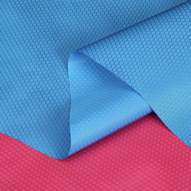 High Quality 420D PU PVC Coated Soccer Hexagon Oxford Fabric for Bags Backpacks Outdoors Gear Clothing Luggage for Girls