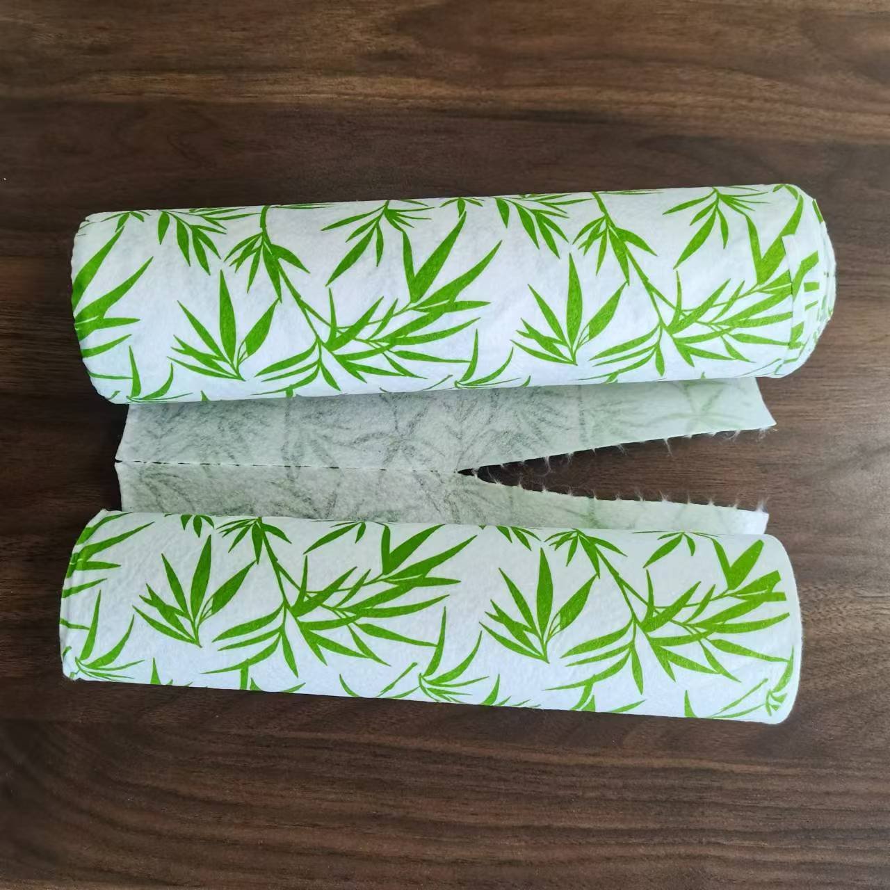 China supplier bamboo fibers printing nonwoven fabric rolls various colors dry wet dual-use wipes