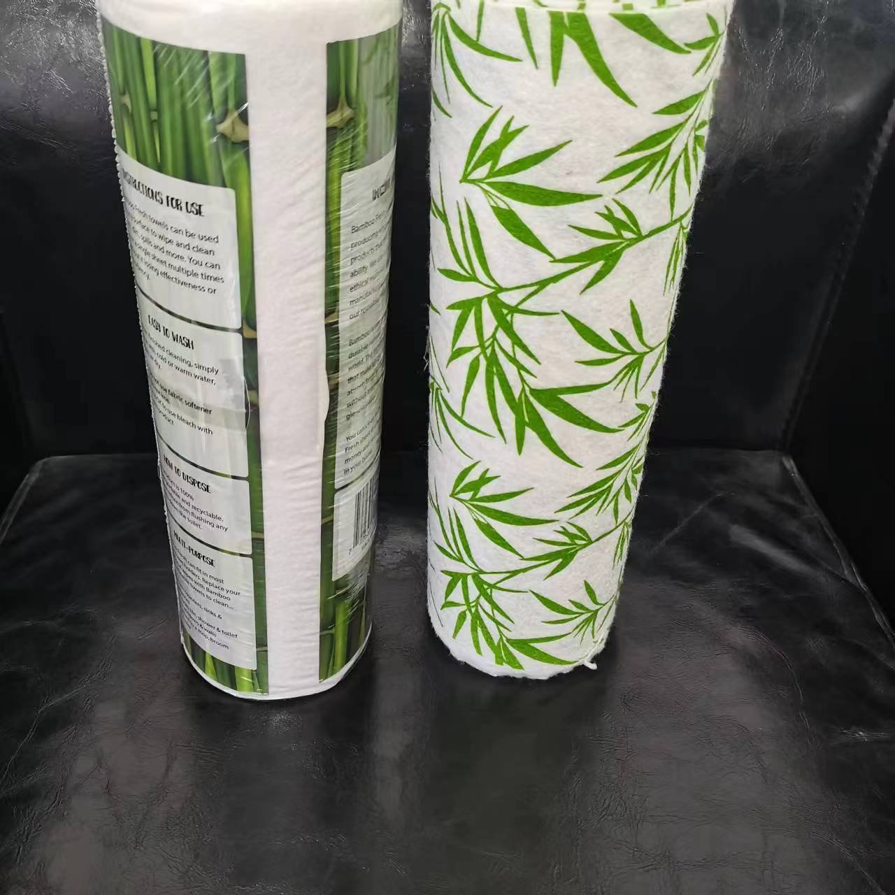 China supplier bamboo fibers printing nonwoven fabric rolls various colors dry wet dual-use wipes