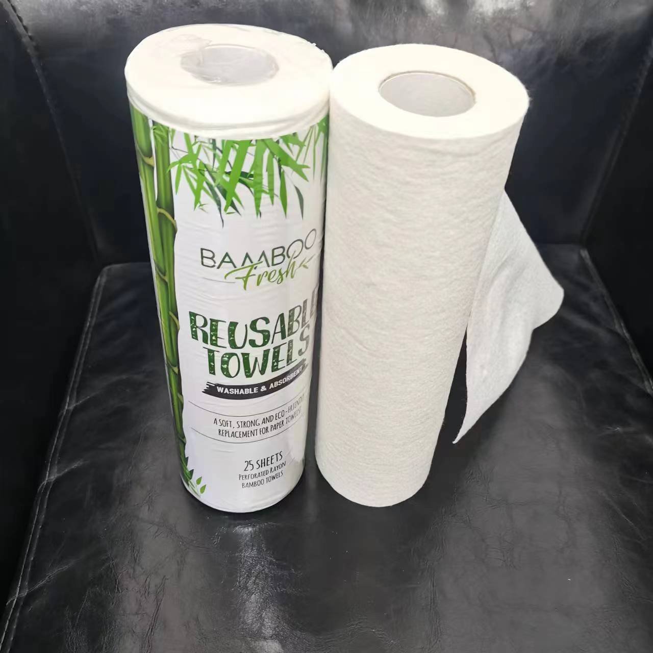 China supplier bamboo fibers printing nonwoven fabric rolls various colors dry wet dual-use wipes