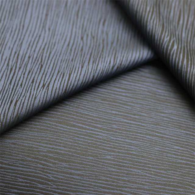 High Quality Waterproof Breathable 240T Two Tones Cationic Jacquard 100% Polyester Fabric For suits