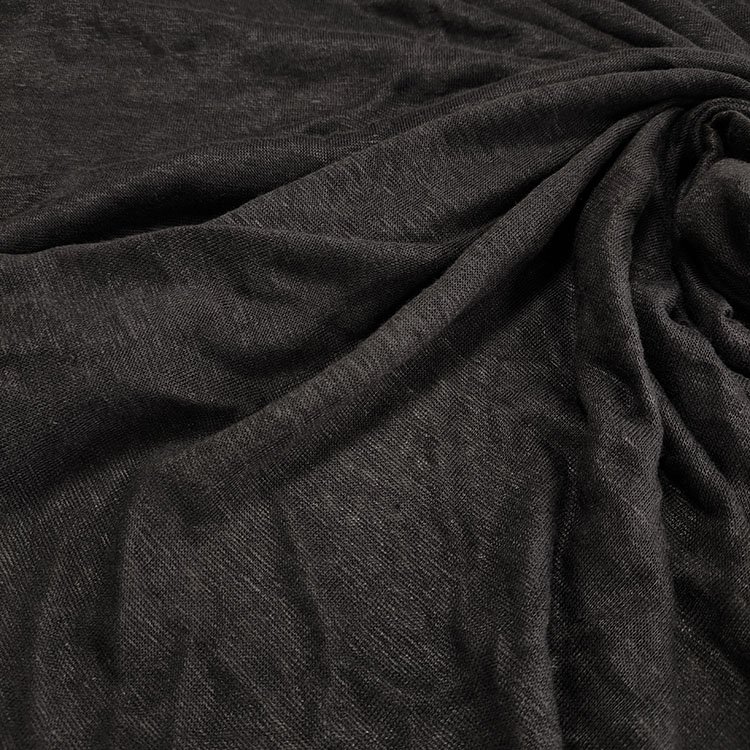 100% Linen Knitted Fabric 170 gsm Summer Linen T-shirt Fabric Linen Knitted Jersey