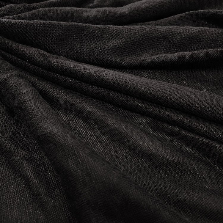 100% Linen Knitted Fabric 170 gsm Summer Linen T-shirt Fabric Linen Knitted Jersey