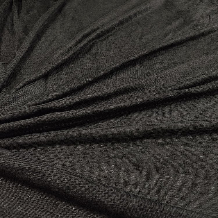 100% Linen Knitted Fabric 170 gsm Summer Linen T-shirt Fabric Linen Knitted Jersey