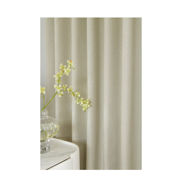 Excellent Quality The new Fall Collection Debuts 100% Blackout Curtains In The Bed Room With Cotton Linen Fabric Curtains