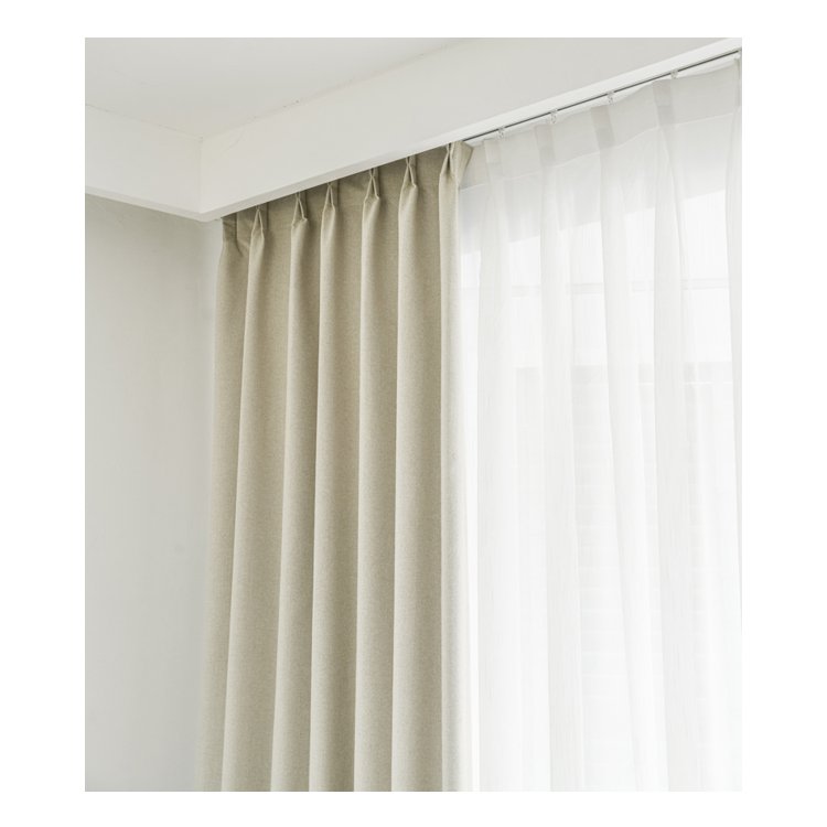 Excellent Quality The new Fall Collection Debuts 100% Blackout Curtains In The Bed Room With Cotton Linen Fabric Curtains