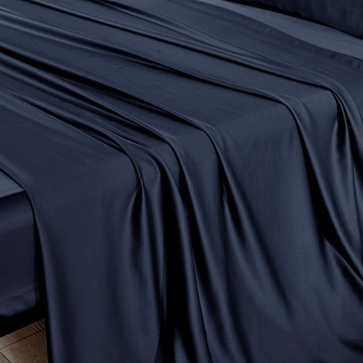 250TC Hypoallergenic 100% natural woven bamboo silk Fabric for bed sheet set 40S twill bedding fabric
