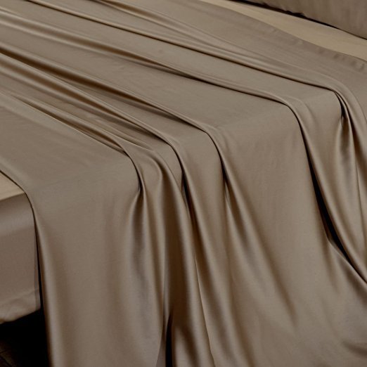 250TC Hypoallergenic 100% natural woven bamboo silk Fabric for bed sheet set 40S twill bedding fabric