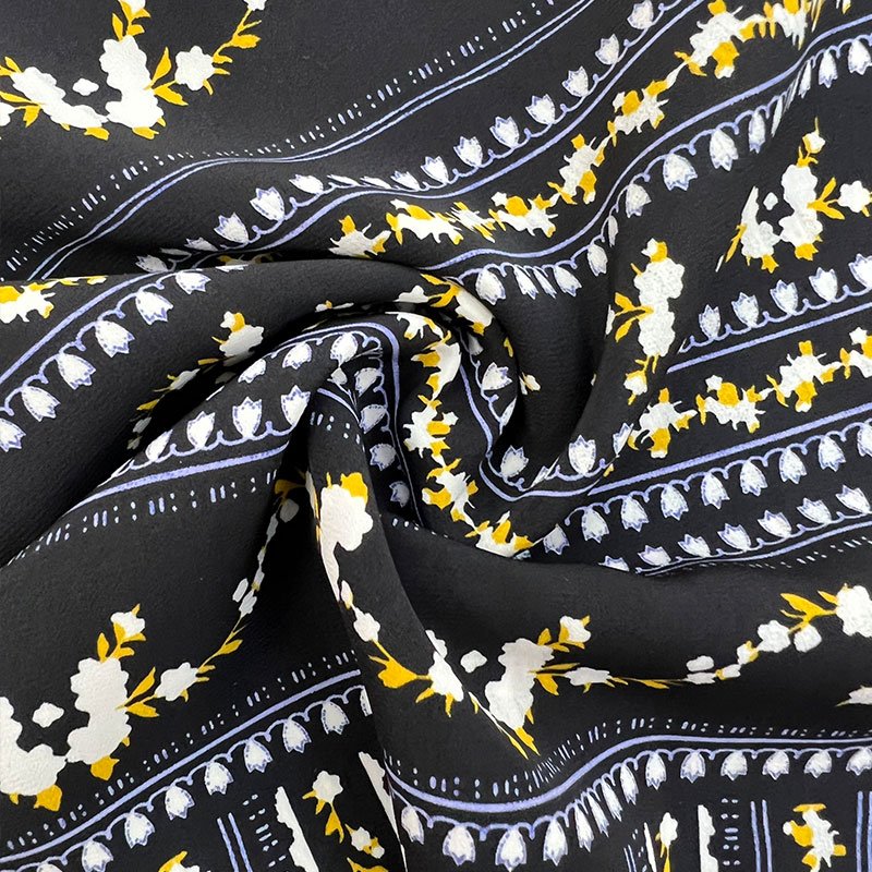 High quality 100% polyester breathable floral print soft fashion chiffon ladies dress chiffon fabric