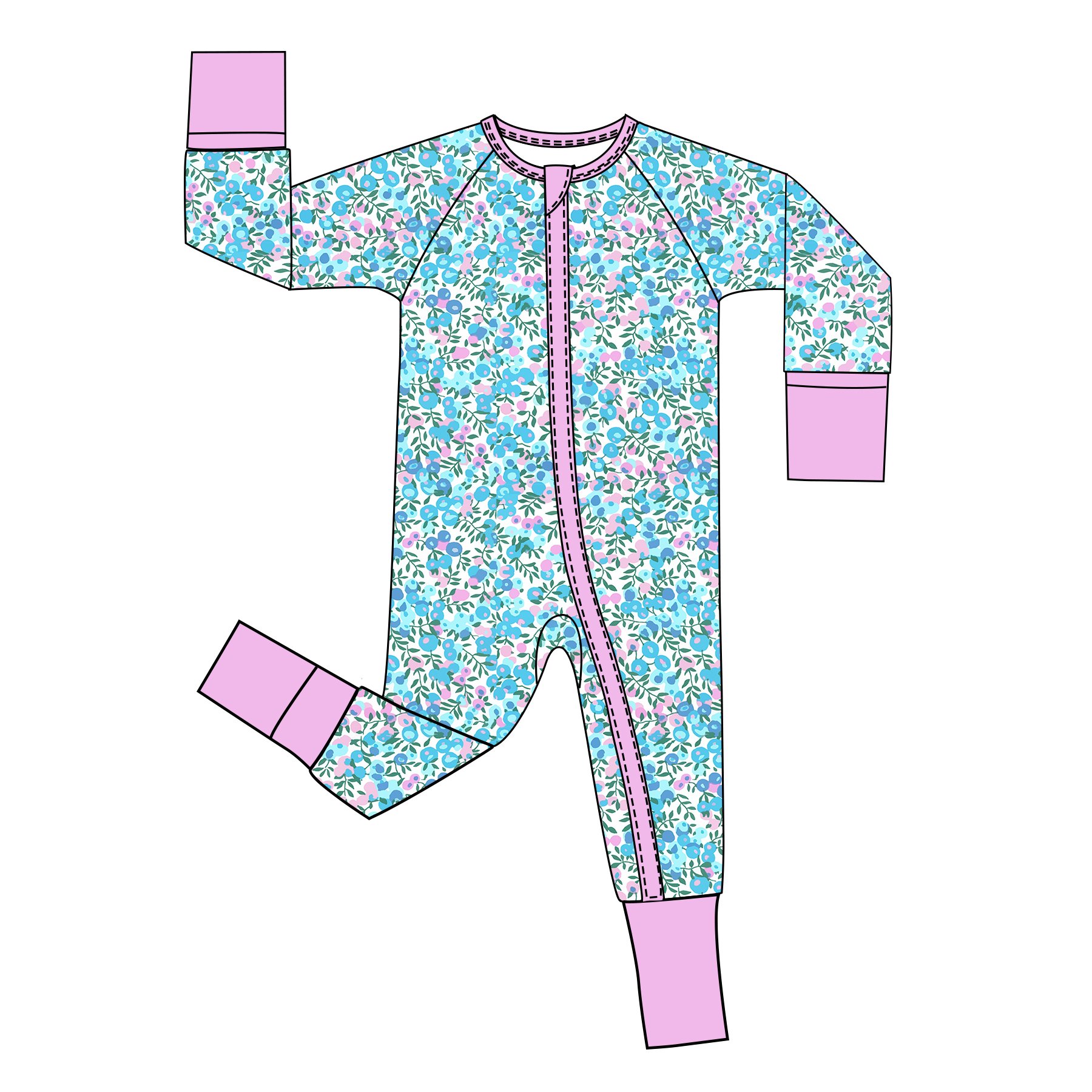 Custom Print Bamboo Fabric Newborn Baby Infant Zipper Clothes Onesie Rompers Bamboo Viscose Toddler Pajamas bamboo