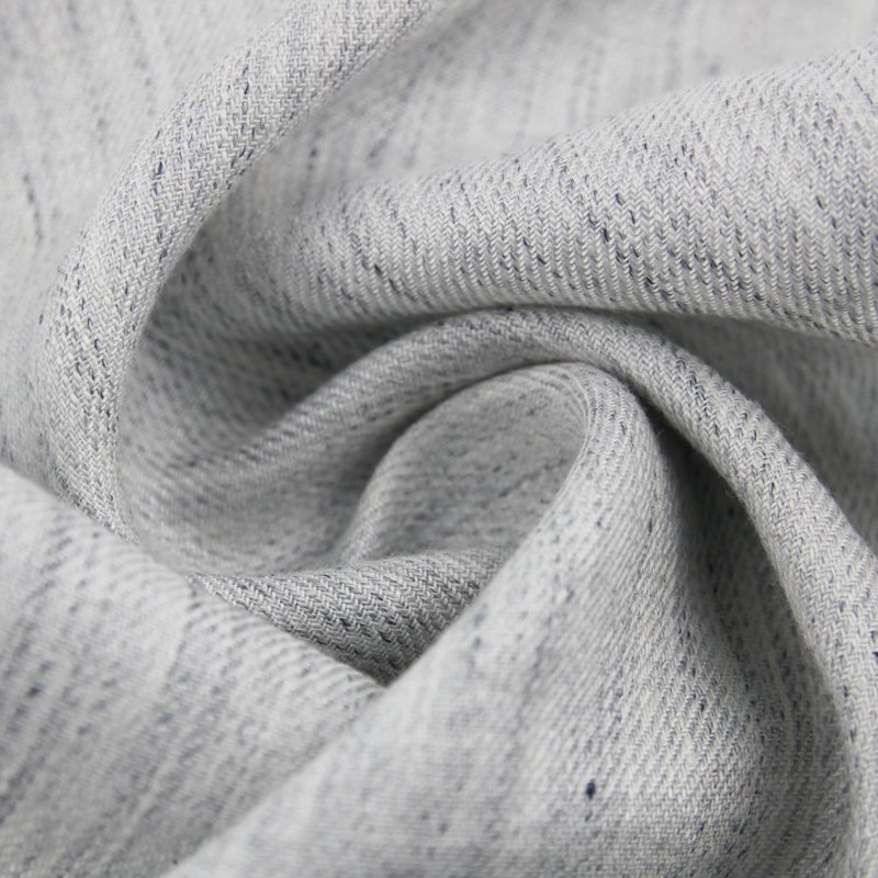 In Stock Fashion Stone Washed Linen Yarn Dyed Fabric Shirt or Clothing Design