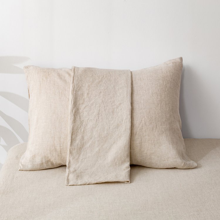 Wholesale Luxury flax linen duvet cover sheets Bedding set 100% stone washed Custom French linen cotton Sheets bedding set