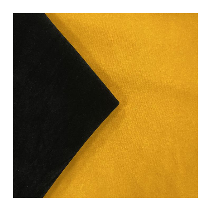 Short pile suede velvet flocking velvet fabric with self adhesive glue for lining displaying and decoration