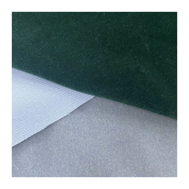 Short pile suede velvet flocking velvet fabric with self adhesive glue for lining displaying and decoration