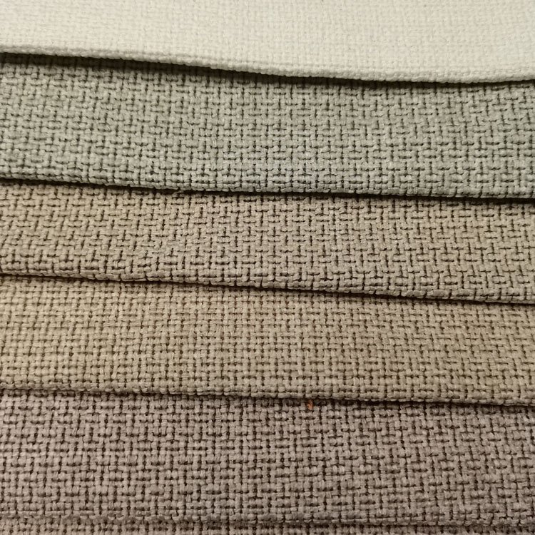 Cheap Polyester Fabric Linen Like Sofa Fabric Upholstery