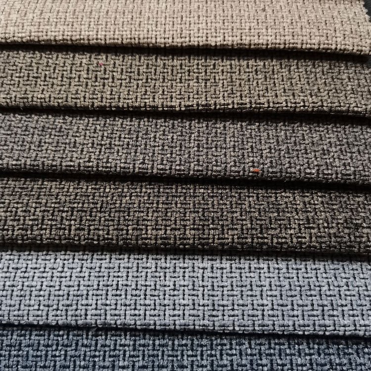 Cheap Polyester Fabric Linen Like Sofa Fabric Upholstery