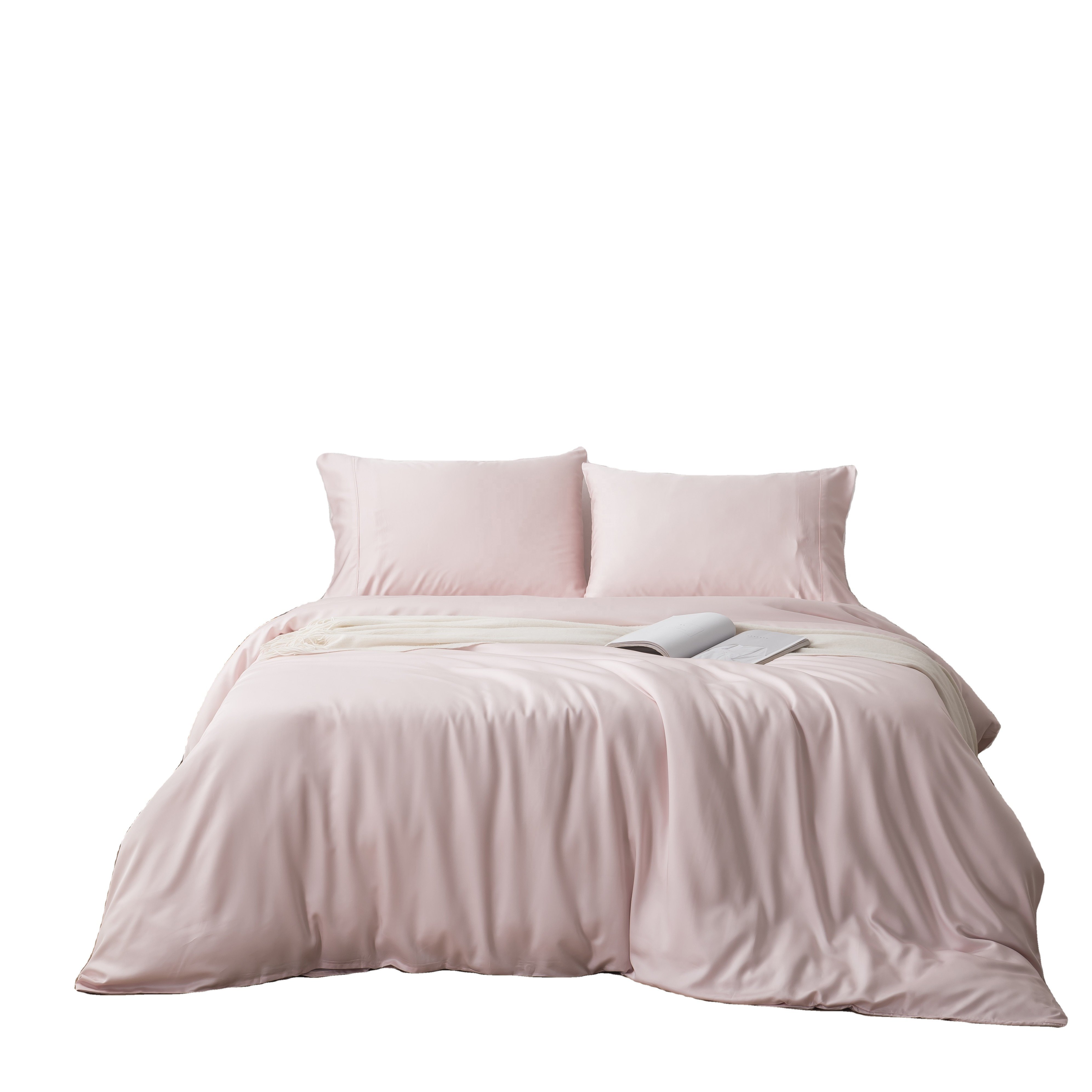 Wholesale Organic Bamboo Bedding Set Queen Twin Sizes Tencel Viscose Fabric Woven Home Wedding Adults