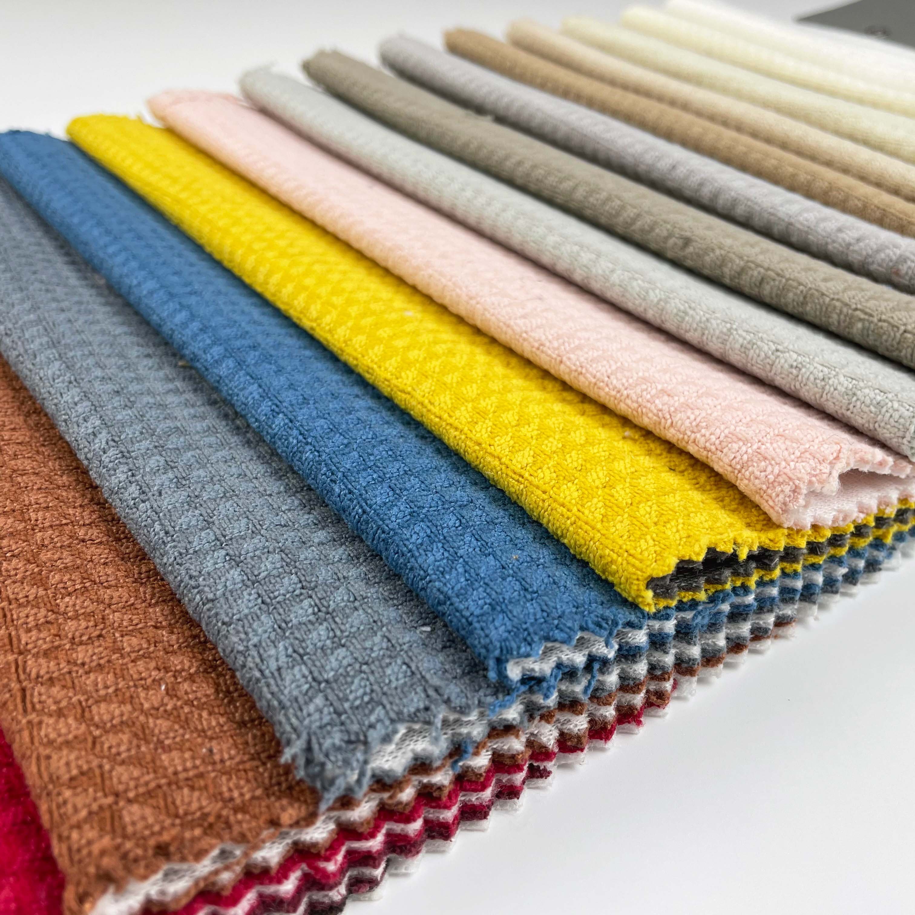 Free Sample Sofa Bed Fabric 460GSM 100% Polyester Linen Cotton Fabric Low MOQ Customize Upholstery Home Textile Deco Fabric