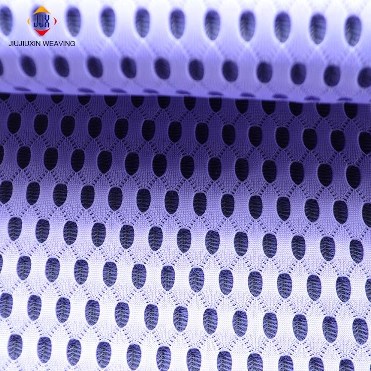 Sandwich Air Mesh Fabric for Home Textile Jiangsu Upholstery Fabric Tricot 100% Polyester Plain Lightweight Knitted YARN DYED