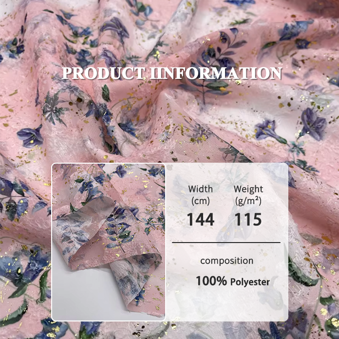 2024 More popular design and color flowers for women dress100 polyester better than other.
