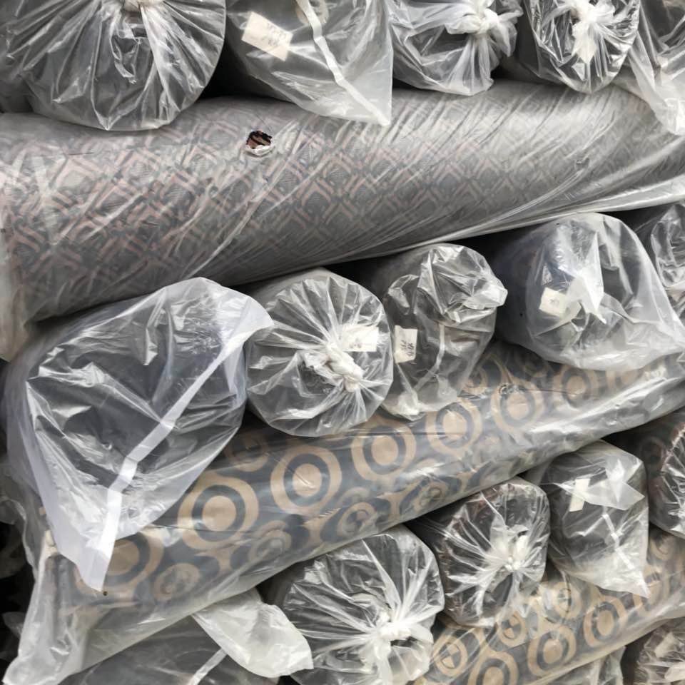 Hot sale stock lot linen fabric linen flock for sofa home textiles upholstery fabric