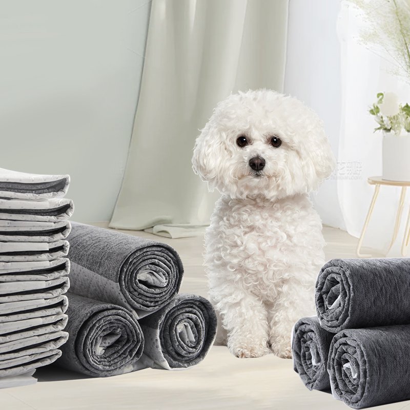 Wholesale Quick Dry Training Pads Super Absorbent & Odorless Bamboo Charcoal Fiber Puppy Pet Pee Pads Leak-Resistant