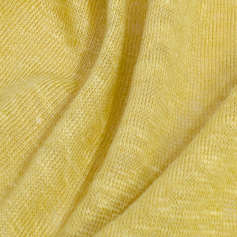 J1024 High quality new knit fabrics soft breathable 100%linen single jersey plain organic fabric for clothing