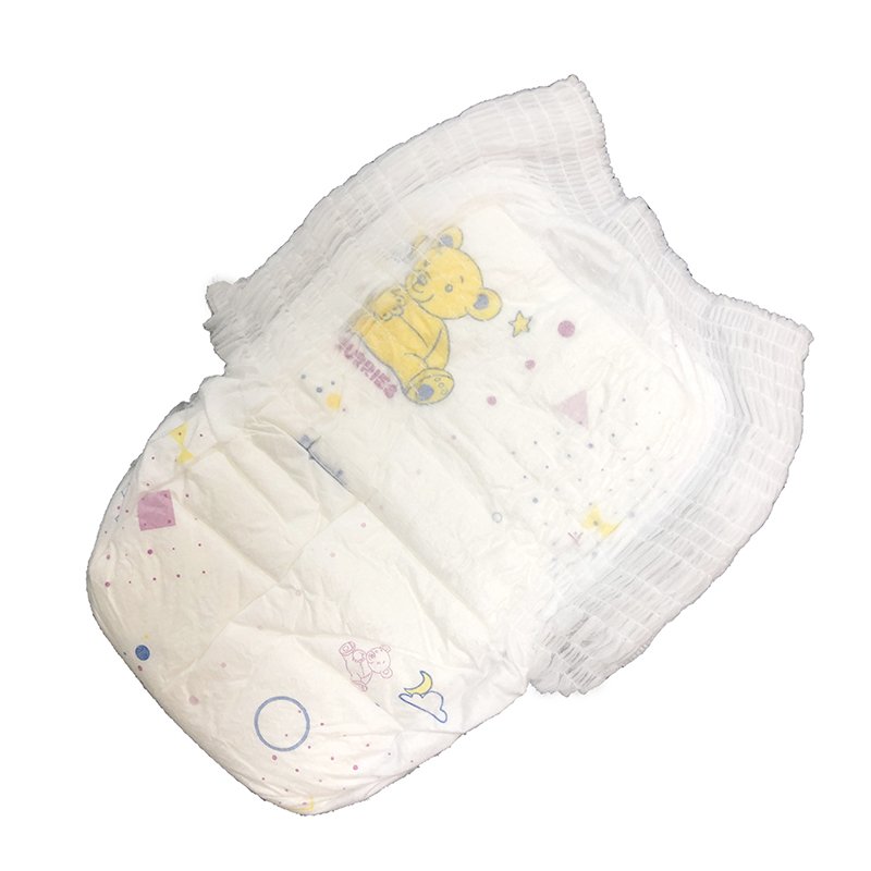 China Exporter Disposable Bamboo Fiber Print Adult Pants Style Kid Baby Diaper for Austria