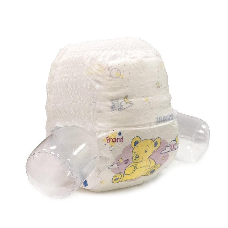 China Exporter Disposable Bamboo Fiber Print Adult Pants Style Kid Baby Diaper for Austria