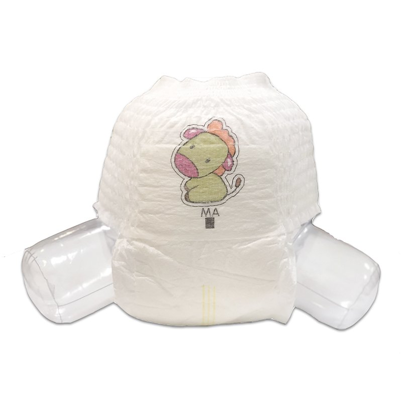 China Exporter Disposable Bamboo Fiber Print Adult Pants Style Kid Baby Diaper for Austria