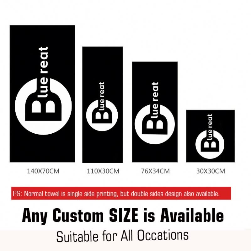 Hot Sell Quick Dry Wholesale Promotion Logo Custom Printed Towels For Beach Use