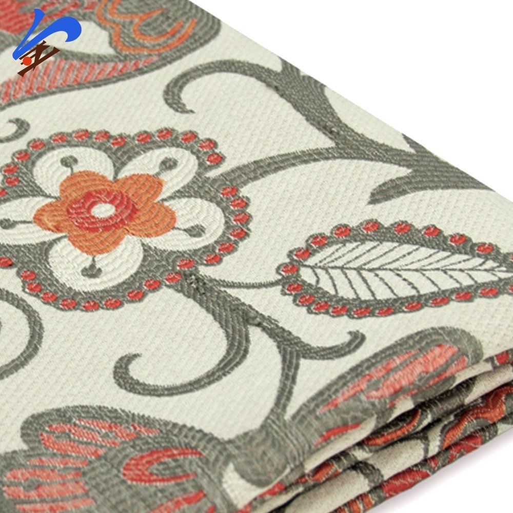 Jindian Brand Custom OEM ODM 100% Polyester Fabric Upholstery Curtain Sofas Use Jacquard Fabric