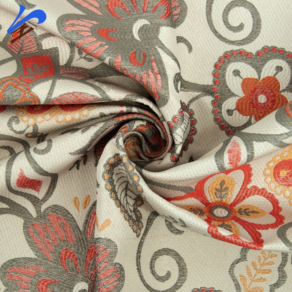 Jindian Brand Custom OEM ODM 100% Polyester Fabric Upholstery Curtain Sofas Use Jacquard Fabric