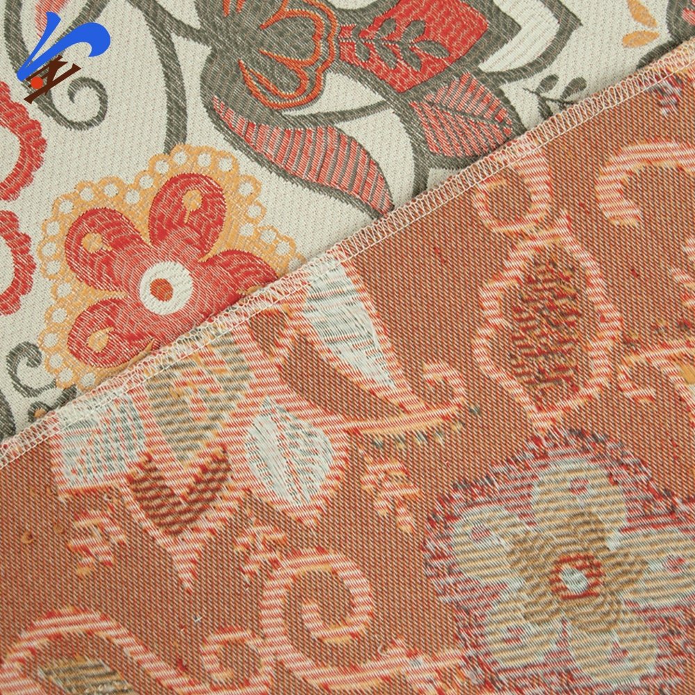 Jindian Brand Custom OEM ODM 100% Polyester Fabric Upholstery Curtain Sofas Use Jacquard Fabric