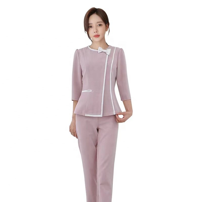 Women beauty Uniform Medical Scrubs Spa Beautician Uniform fashion