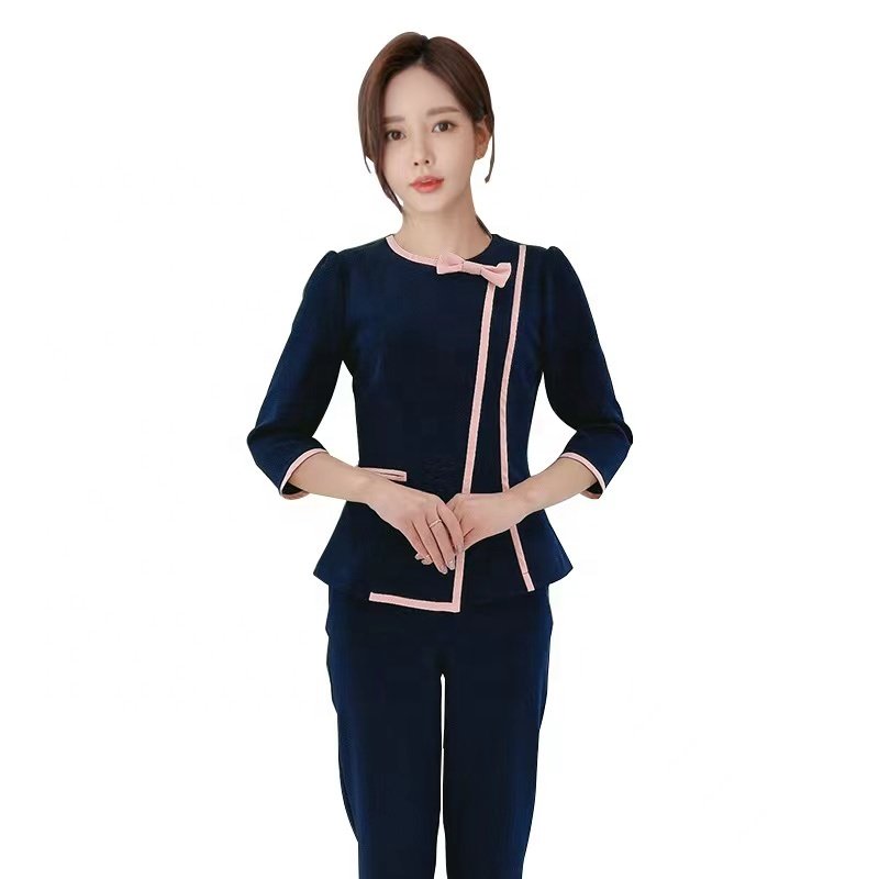 Women beauty Uniform Medical Scrubs Spa Beautician Uniform fashion