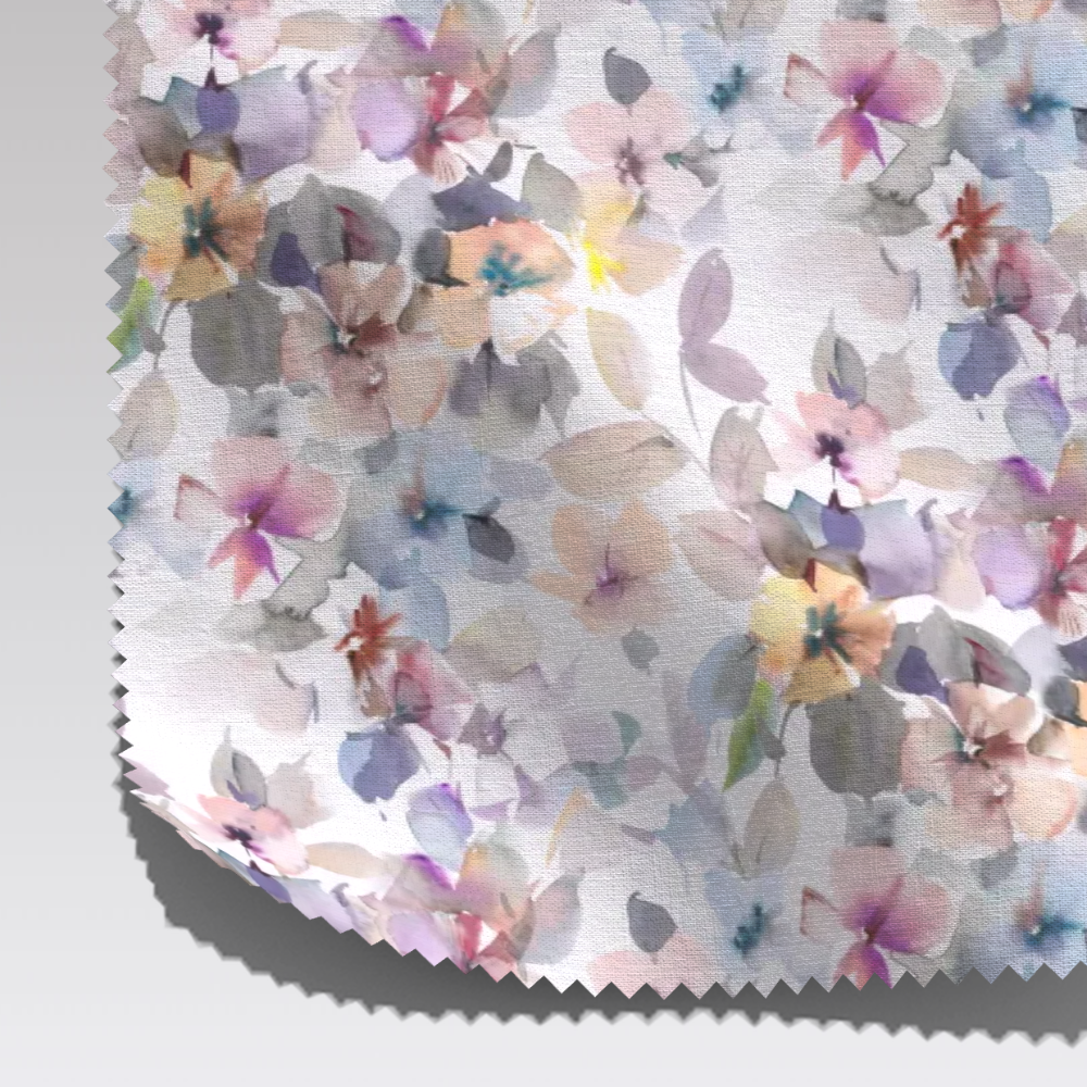 2024 Factory wholesale custom print linen breathable Abrasion-Resistant soft linen fabric roll for Dress