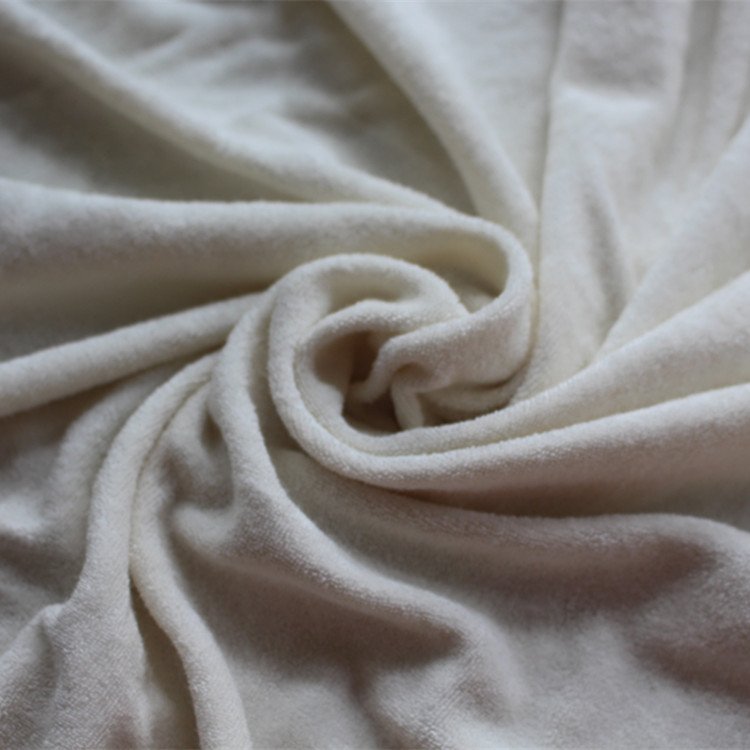 high quality eco friendly organic bamboo loop stretch terry cloth fabric bamboo hemp stretch 300gsm