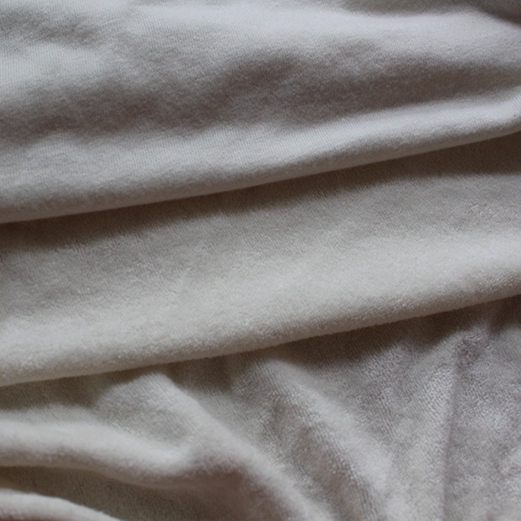 high quality eco friendly organic bamboo loop stretch terry cloth fabric bamboo hemp stretch 300gsm
