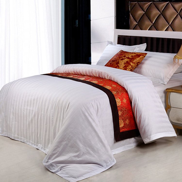 Pure Cotton Bed Sheets Cotton Set Wholesale 1cm &3cm Stripe Bedsheet Set