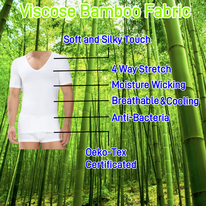 Z069 OEKO-TEX STANDARD 100 Anti-Bacterial Knitting 95% Bamboo 5% Spandex Fabric for T-short