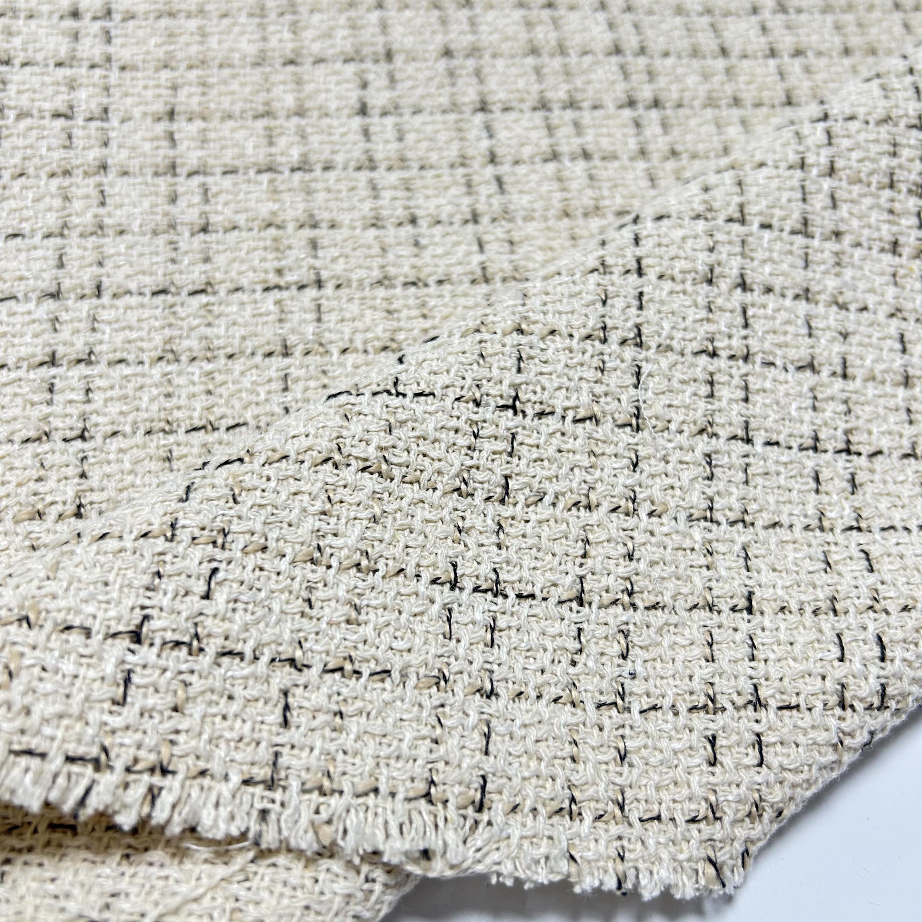 New design 100% polyester material fashional special yarn double hacci woven fabric for sweater
