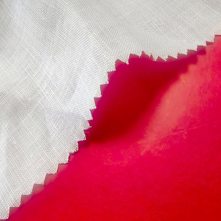 Linen fabric High quality 100% linen dyed bamboo fabric for women clothing