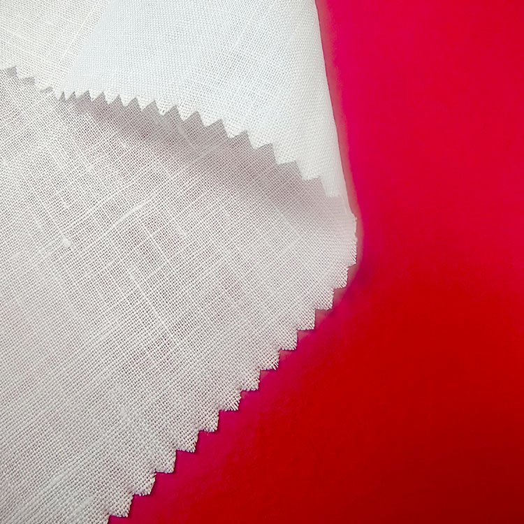 Linen fabric High quality 100% linen dyed bamboo fabric for women clothing
