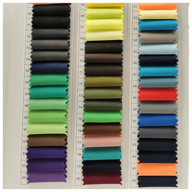 polyester twill peach skin fabric breathable soft all colors in stock peach skin garment fabric