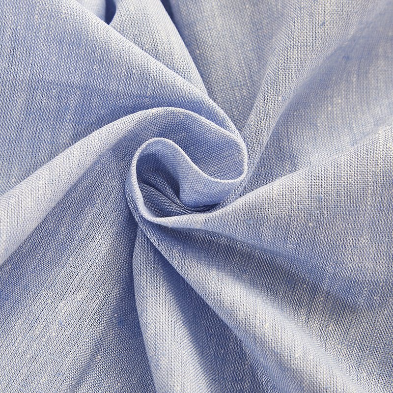 Hot Sale 55%Linen 45% Cotton Poplin Fabric for men shirt