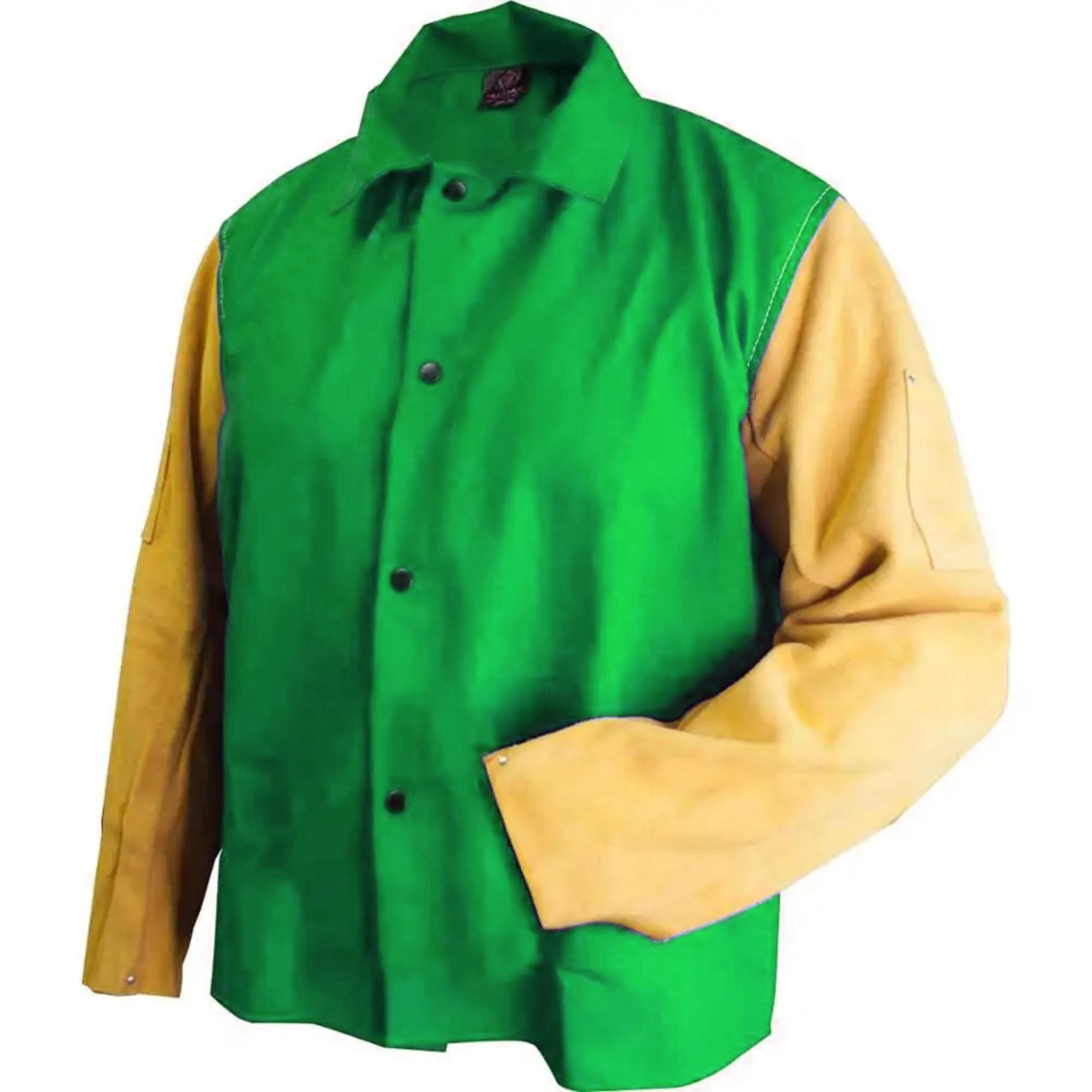 Premium Grade Top Quality Soft Comfortable Cowhide Split Leather Jacket for Safety and Body Protection Leather Work Jackets