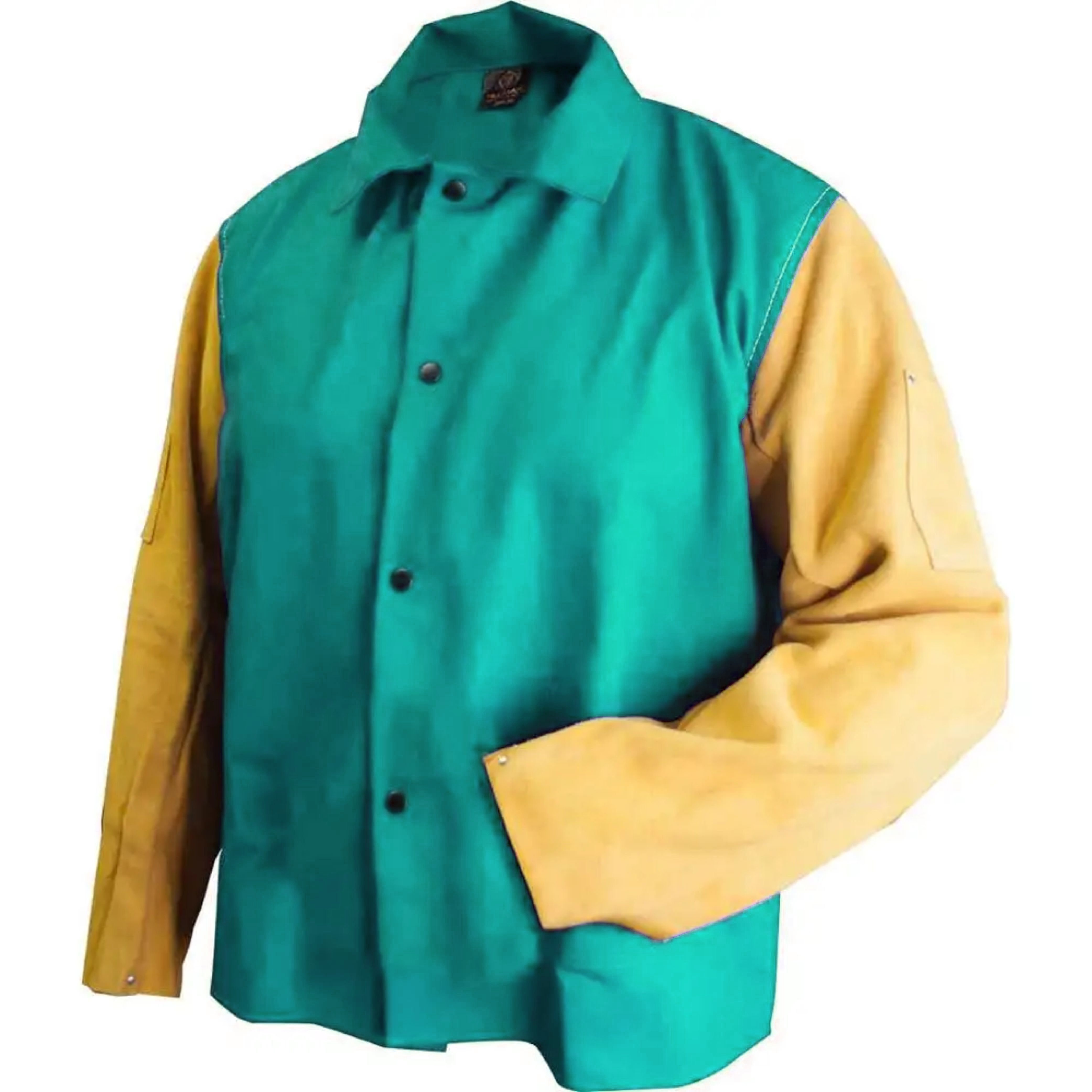 Premium Grade Top Quality Soft Comfortable Cowhide Split Leather Jacket for Safety and Body Protection Leather Work Jackets