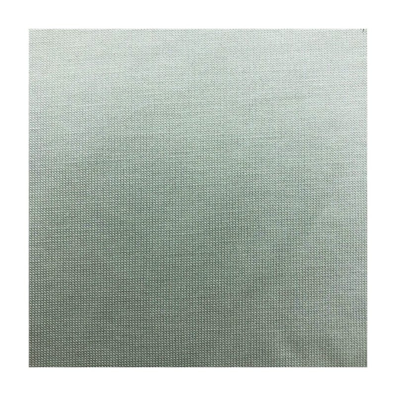 High quality Eco-friendly breathable knitted fabric 220gsm 94%bamboo 6%spamdex solid color jersey fabric for T-shirt